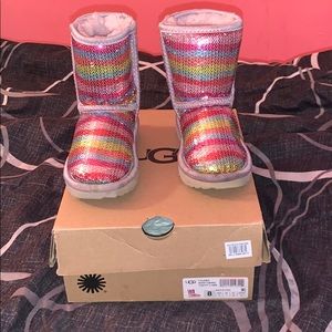 Rainbow sequence toddler ugg